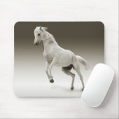 Equestrian White Mare Horse Muismat (Met muis)