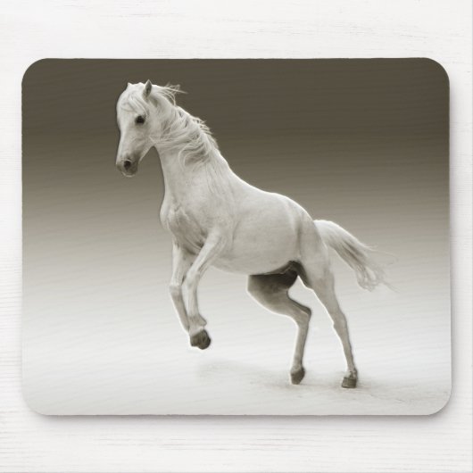 Equestrian White Mare Horse Muismat (Voorkant)