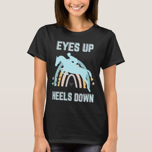 Equestrian Women Girls geven gewoon een meisje dat T-shirt (Voorkant)