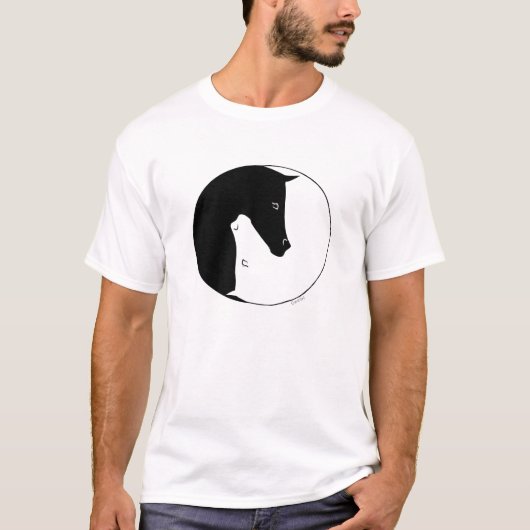 Equestrian Ying Yang T-shirt (Voorkant)