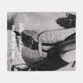 Equestrian Your Horse Photo Motivatie Fleece Deken (Voorkant (Horizontaal))