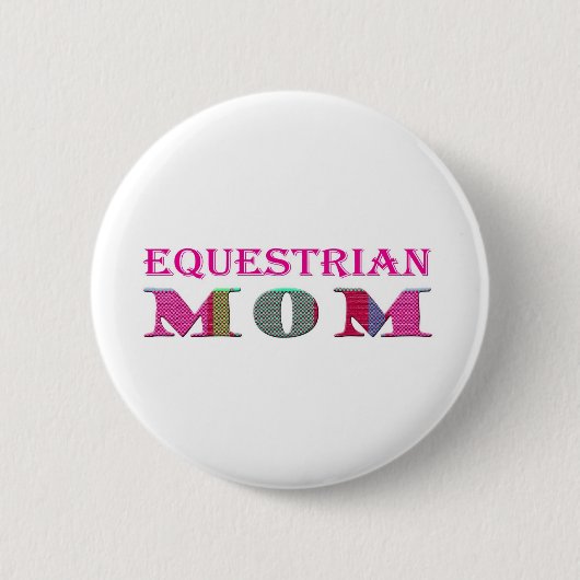 EquestrianMam Ronde Button 5,7 Cm (Voorkant)