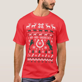 Equestrians Horses Uglyacky familie T-shirt