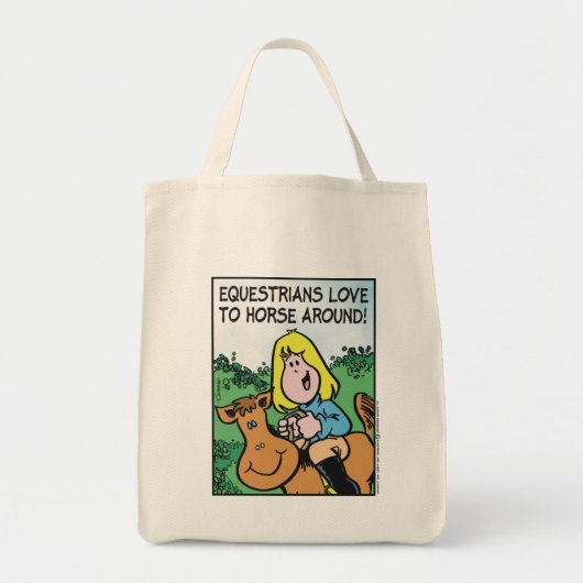 Equestrians Love Tote Bag (Voorkant)