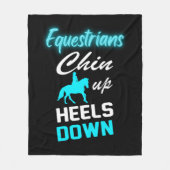 Equestriërs gooien omhoog fleece deken (Voorkant)