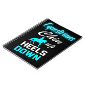 Equestriërs gooien omhoog notitieboek (Linkerzijde)