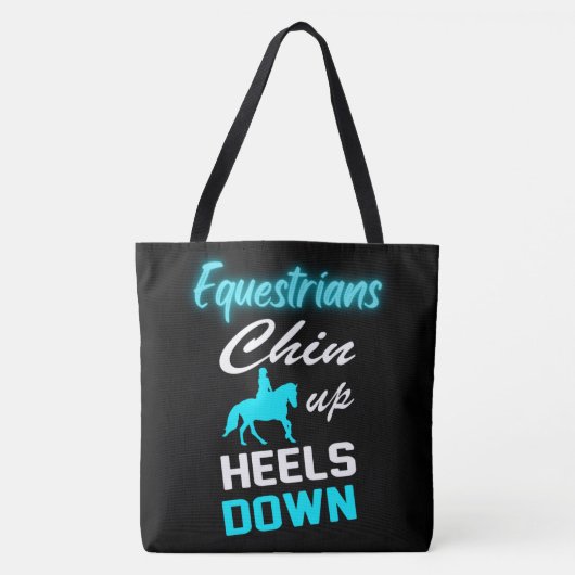 Equestriërs gooien omhoog tote bag (Voorkant)
