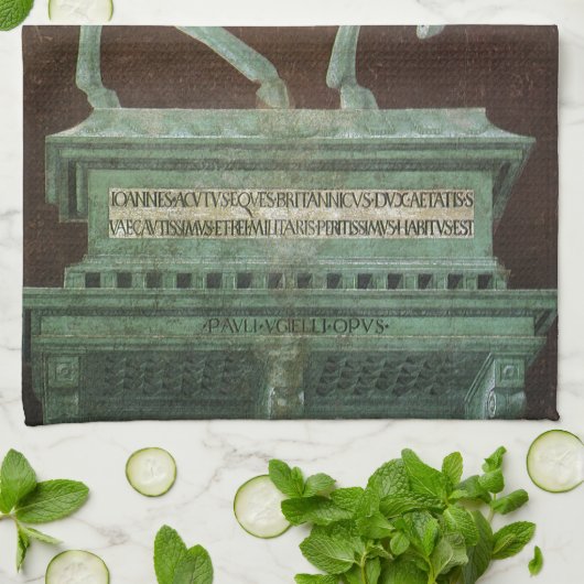 Equestrisch monument voor Sir John Hawkwood, Uccel Theedoek (Gevouwen)