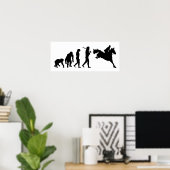 Equestrisch Show Jumping Rigers cadeauideeën Poster (Thuiskantoor)