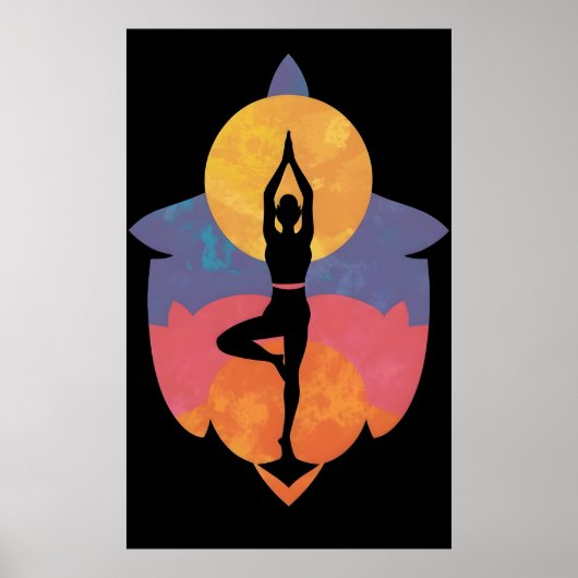 equilibre yoga poster (Voorkant)
