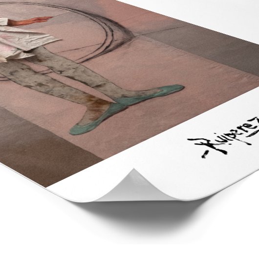 "Equilibrista Con Aro" van Ruiperez Poster (Hoek)