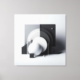 Equilibrium of Silent Geometry Canvas Afdruk
