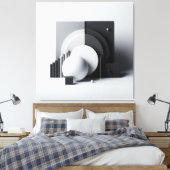 Equilibrium of Silent Geometry Canvas Afdruk (Insitu (Slaapkamer))