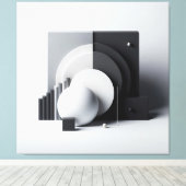 Equilibrium of Silent Geometry Canvas Afdruk (Insitu (Houten vloer))