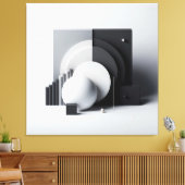 Equilibrium of Silent Geometry Canvas Afdruk (Insitu (Woonkamer))