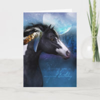 Equine Birthday Kaart - Spirit Horse