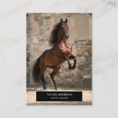Equine Business Horse Trainer Equestrian Photo Visitekaartje (Voorkant)