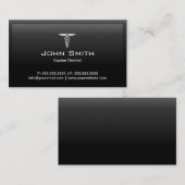 Equine Dentist Black Border Dental Visitekaartje (Voorkant / Achterkant)