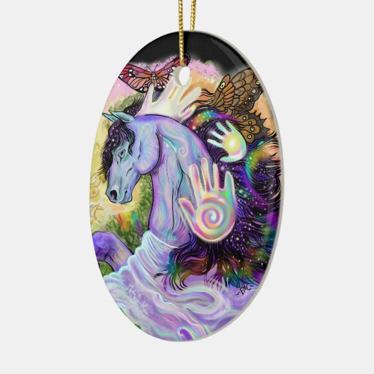 Equine Dreams Keramisch Ornament (Links)