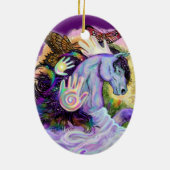 Equine Dreams Keramisch Ornament (Achterkant)