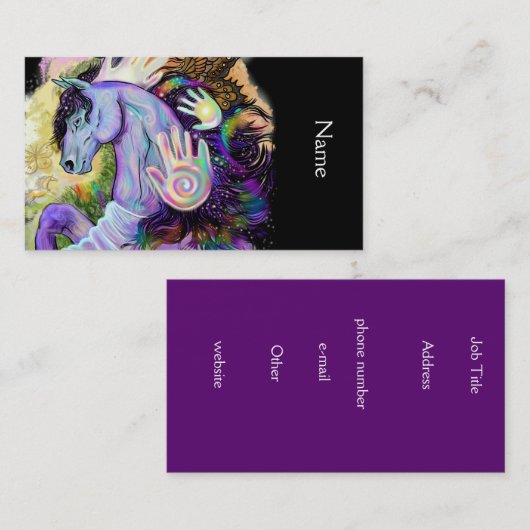 Equine Dreams~ Visitekaartje (Voorkant / Achterkant)