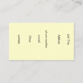 Equine Dreams~visitekaartjes Visitekaartje (Achterkant)