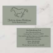 Equine fysiotherapeut visitekaartje (Voorkant / Achterkant)