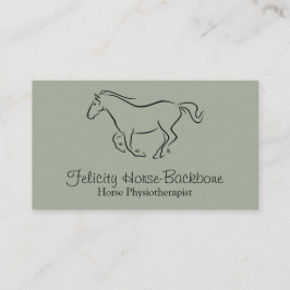 Equine fysiotherapeut visitekaartje