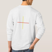 "Equine Gaze" Basic Mannen lange slieves T-shirt (Achterkant)