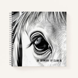Equine Gaze  - Spiraal Schetsboek Notitieboek