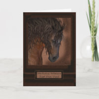 Equine Horse Birthday Wenskaart speciaal voor jou!