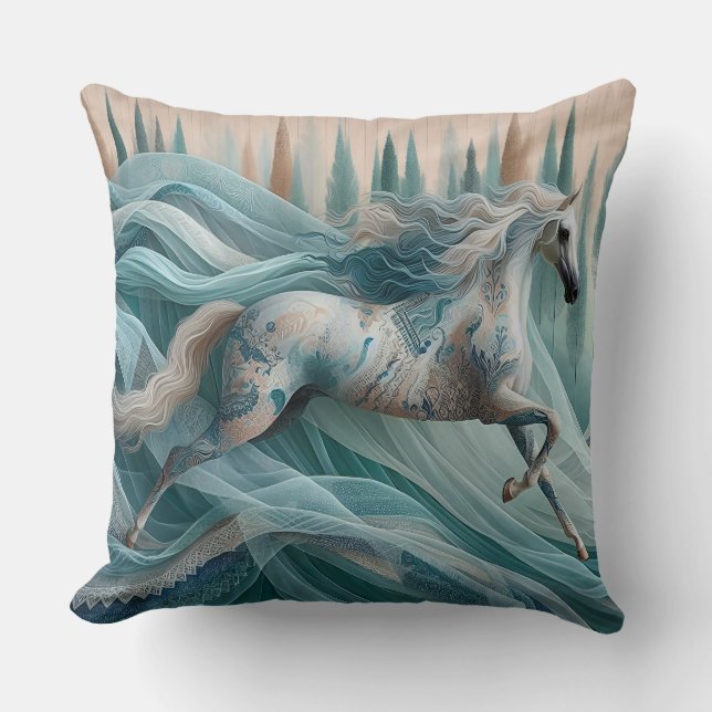 Equine, Horse Elegant Cushion Kussen (Voorkant)