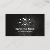 Equine Horseback Riding Equestrian Custom Logo Visitekaartje (Voorkant)