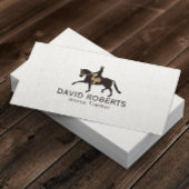 Equine Horseback Riding Equestrian Horse Trainer Visitekaartje