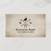 Equine Horseback Riding Equestrian  Horse Visitekaartje (Voorkant)