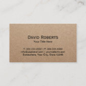 Equine Horseback Riding Equestrian Rustic Kraft Visitekaartje (Achterkant)