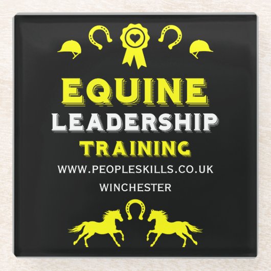 Equine Leadership Training Glazen Onderzetter (Voorkant)