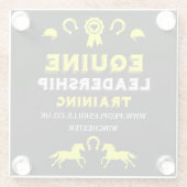 Equine Leadership Training Glazen Onderzetter (Achterkant)