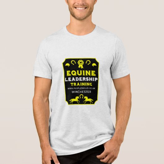 Equine Leadership Training Tri-Blend Shirt (Voorkant)