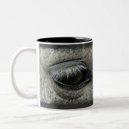 Equine-lover Horse's Eye Foto Koffie Mok