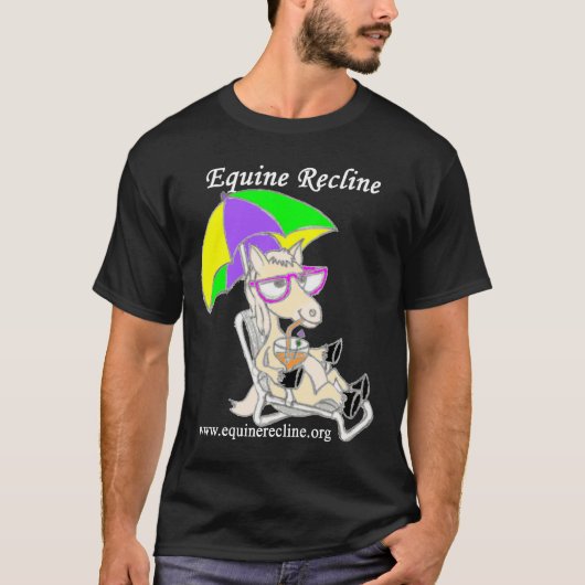 Equine Recline Dark Shirt (Voorkant)