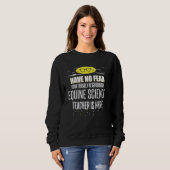 Equine Science Teacher Superhero Graphic - Heb gee Trui (Voorkant volledig)