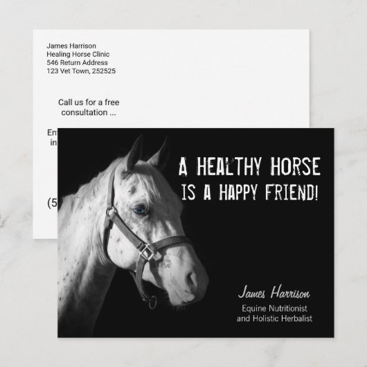 Equine Specialist for Horse Business Clients Postc Briefkaart (Voorkant / Achterkant)
