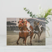 Equine Thoroughbred Wins Big Race (Staand voorkant)