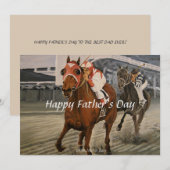 Equine Thoroughbred Wins Big Race (Voorkant / Achterkant)