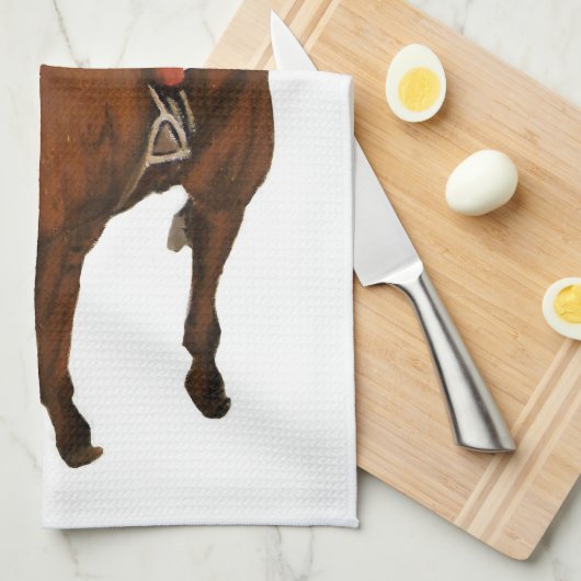 Equine Thoroughbred Wins Horse Race Theedoek (Quarter Fold)