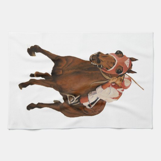 Equine Thoroughbred Wins Horse Race Theedoek (Horizontaal)