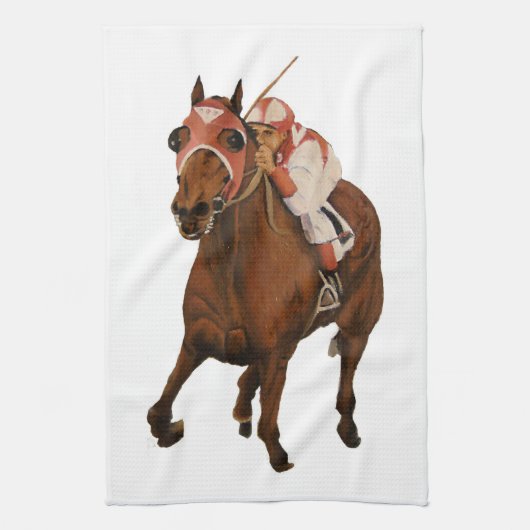 Equine Thoroughbred Wins Horse Race Theedoek (Verticaal)