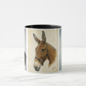 Equine Trio-Mok in het zwart Mok (Midden)