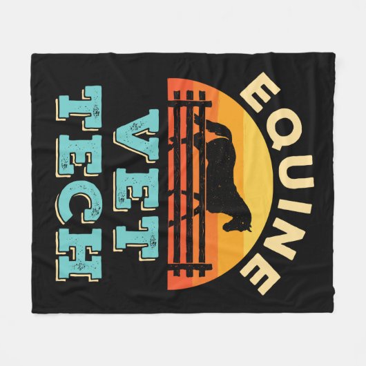 Equine Vet Tech Horse Veterinary technicus Fleece Deken (Voorkant (Horizontaal))